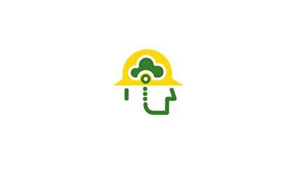 Symbol für einen Schutzhelm