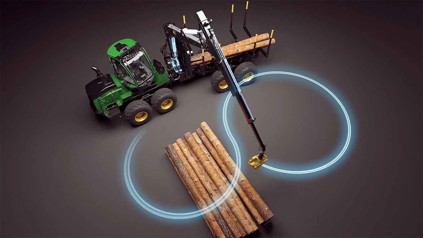 John Deere Rückezug und Holz