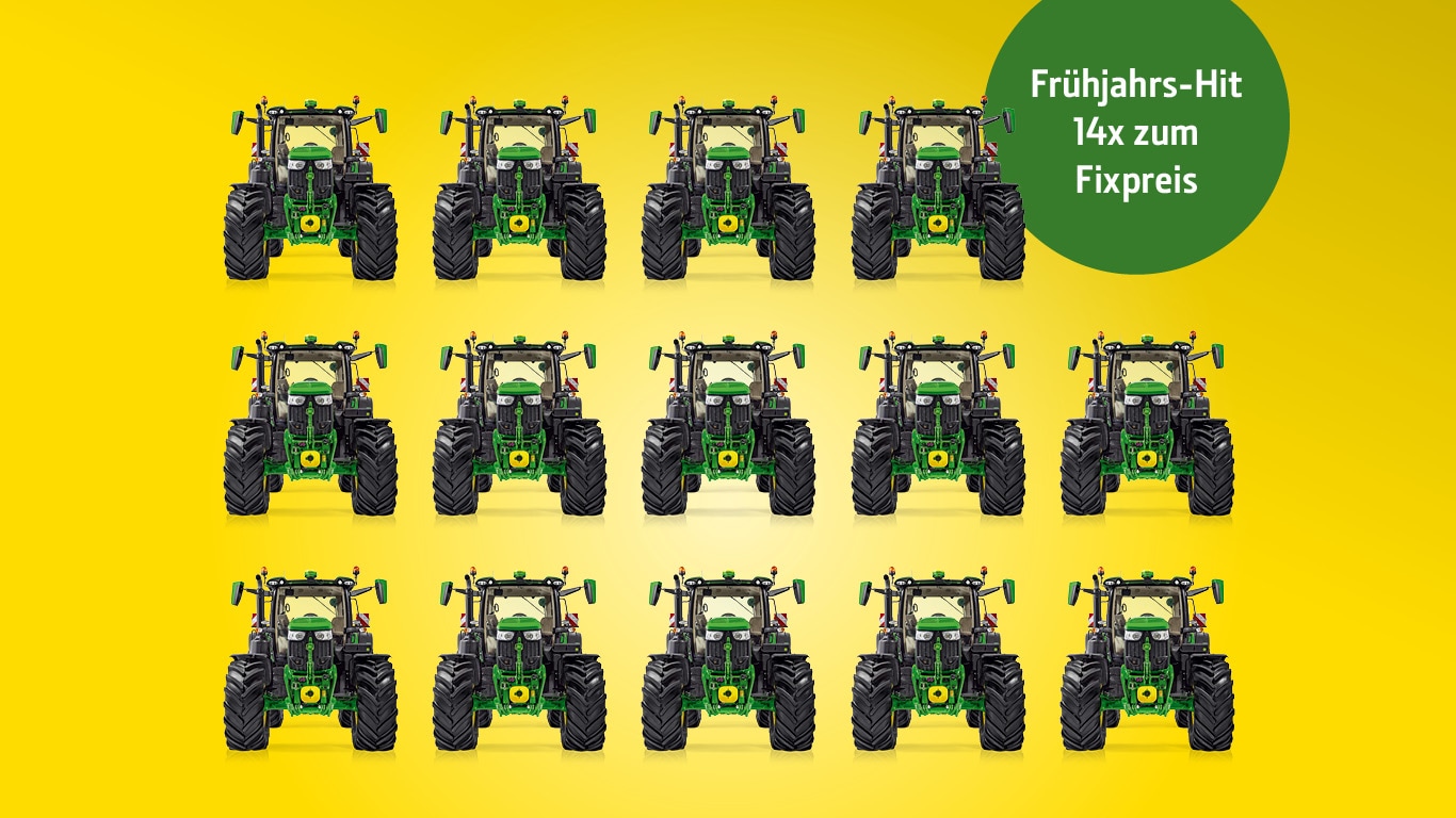 Frühjahrshit: John Deere 6R 215 & 6R 250 für kurze Zeit zum Fixpreis